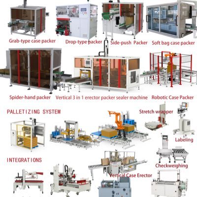 simple packing solutions supplier #case-packer #erector #sealer #palletizing #machines #boxfoldingmachine WhatsApp:1 213 2651586