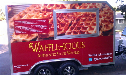 Waffle-icious serves  Liege waffle sandwiches and desserts at events throughout Orange County, CA. Visit our website for menu and location information.