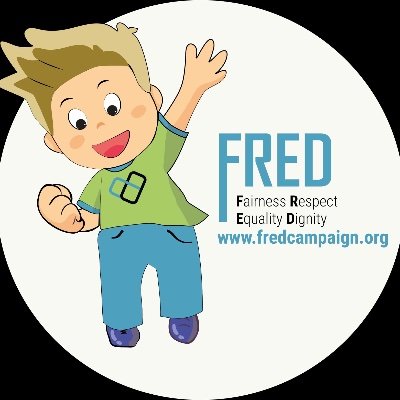 Young people standing for Fairness Respect Equality & Dignity (FRED) Join us to change the world and stand up for your rights!