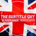 The Subtitle Guy (@thesubtitleguy) Twitter profile photo The Subtitle Guy (@thesubtitleguy) Twitter profile photo