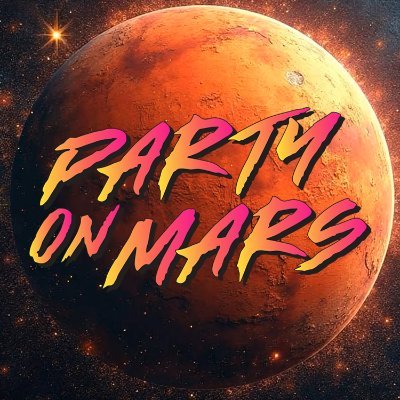 partyonmarsus's profile picture. A community of future space enthusiasts getting a head start on Mars colonization—because the first thing the Red Planet needs is a party palace.