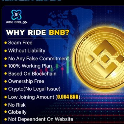 Electricars2022's profile picture. Invest in bnb coin and also get refferal commissions. Dm me for info