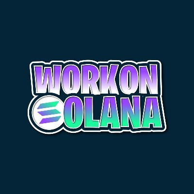 workonsolana's profile picture. CA : WorkTWcKATDvphSLwPwKtSuwahCxfPFKbQeMudeFG7Y
https://t.co/FYXywcbbkb