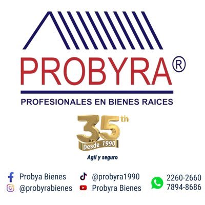 ProbyraContacto's profile picture. Empresa de Bienes y Raices, Desde 1990 a su servicio. Compruebelo! Ágil y Seguro!