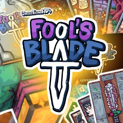FoolsBladeGAME's profile picture. A fast-paced, comedically chaotic, sword crafting, monster slaying, loot grabbing, friendship ruining backstabbing card game.