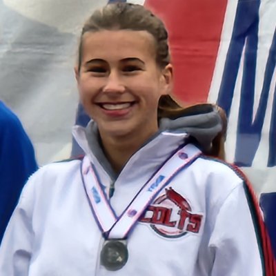MoresiGabrielle's profile picture. Parkway Central '27
Class 4 MO State XC Runner-up
5k 18:41
3200m 11:18
Mile 5:19
1600m 5:09
800m 2:17
STL Post-Dispatch & Big River Running All Metro Team