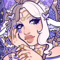 Doll | Biromantic Demisexual | She/Her | 24 | Several Fish Crammed into a Human Flesh Suit | PFP Artwork by Oog