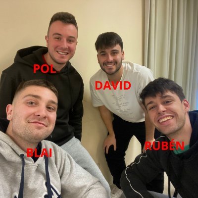 Hola!! Som el grup Prograndes format per: Blai, Pol, David i Rubén. Tenim moltes ganes d'aprendre i demostrar el nostre potencial, ens acompanyeu?