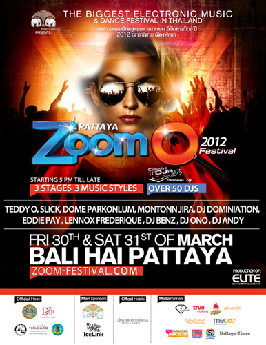 ZoomFestival's profile picture. ZoomOut Festival - Thailands Biggest Dance Event -
An event of Thailand International Creative Economy Forum 2012
Official Organizer - Elite Entertainment -