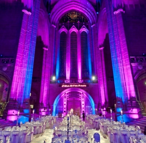 Events team of Liverpool Cathedral, which as a centre of worship is also a spectacular neo-gothic venue!