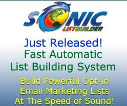 Sonic List Builder is a hosted email list building solution that will automatically build an opt-in mailing list for the User