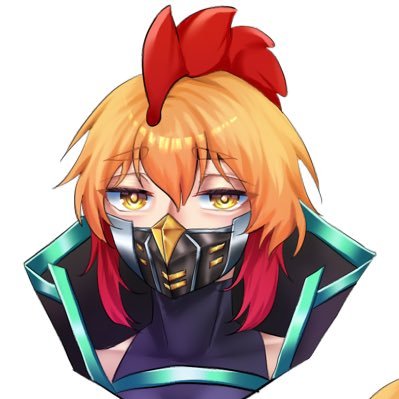 Cyberpunk Chicken-Human Thing 🐓 Vtuber | Here for the funnies and the mealworms | Art: #FlockArt