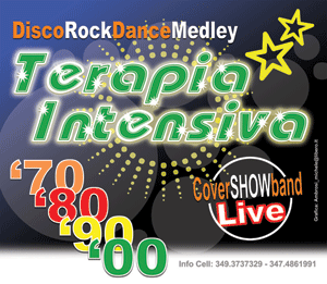 terapiaintens's profile picture. Singer Elena Berto
Guitar Alessandro Ferrari
Bass Pietro Santoro
Drum Michele Ambrosi
Keyboard Andrea Tosi
Dancer Eleonora Ferrari
Dancer Giorgia Sarain