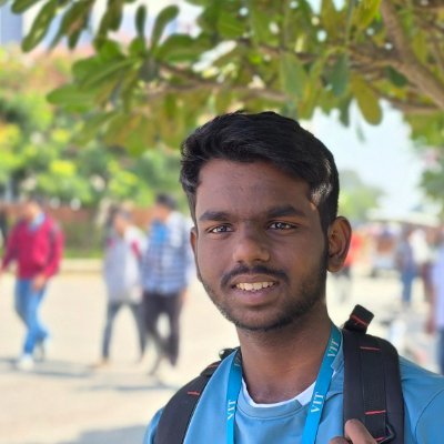 S_JayaPradeep_'s profile picture. Sophomore at VIT | Intern at https://t.co/cO6uJEgS0P | VIT Internals Finalist @SIH | CSE - AIML | Data Science Enthusiast | Innovating Through Machine Learning