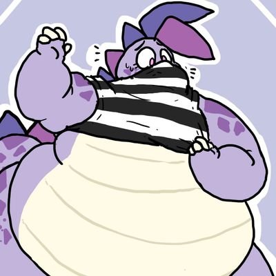 Fat_Purple_Dino's profile picture. 18+ account
31|fat fur|gainer|feedee|gamer|400 pounds of blubbery dino|stoner|Demi-sexual|he/she/they|
♥️@wowchub1
NSFW @big_Mooo_Sky