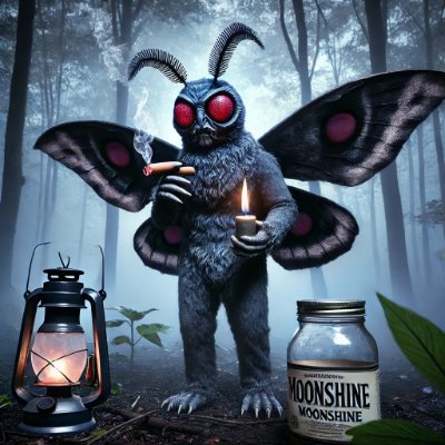 Yeah, I'm the Mothman and yes, Lampwick is my last name. Don't ask. Point Pleasant legend. Likes: shiny things, dramatic entrances. Dislikes: bridges & Ohio