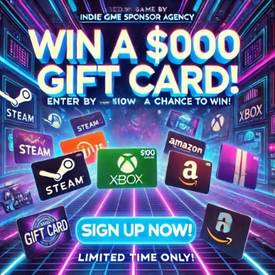 CardIts63842's profile picture. Indie Game Sponsor Agency
$100 Gift Card giveaway!
To Enter Simply:
• Follow
• Like & Retweet
- Comment your platform
Don't miss to Claim your free gift card