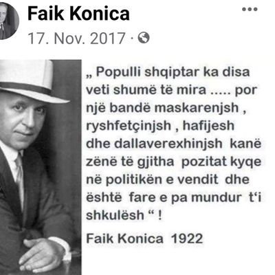 Xhemaili9's profile picture. Tweetat e mi nuk e reprezentojn profesionin tim, as punen time, përveç shprehje e mendimit Tim të lirë, asgjë tjeter.

Forca e ben Fuqinë- Ramiz Lladroci.