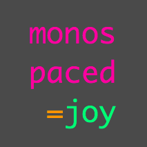 Collecting pairs of words with opposite meaning and equal numbers of letters for monospaced joy.