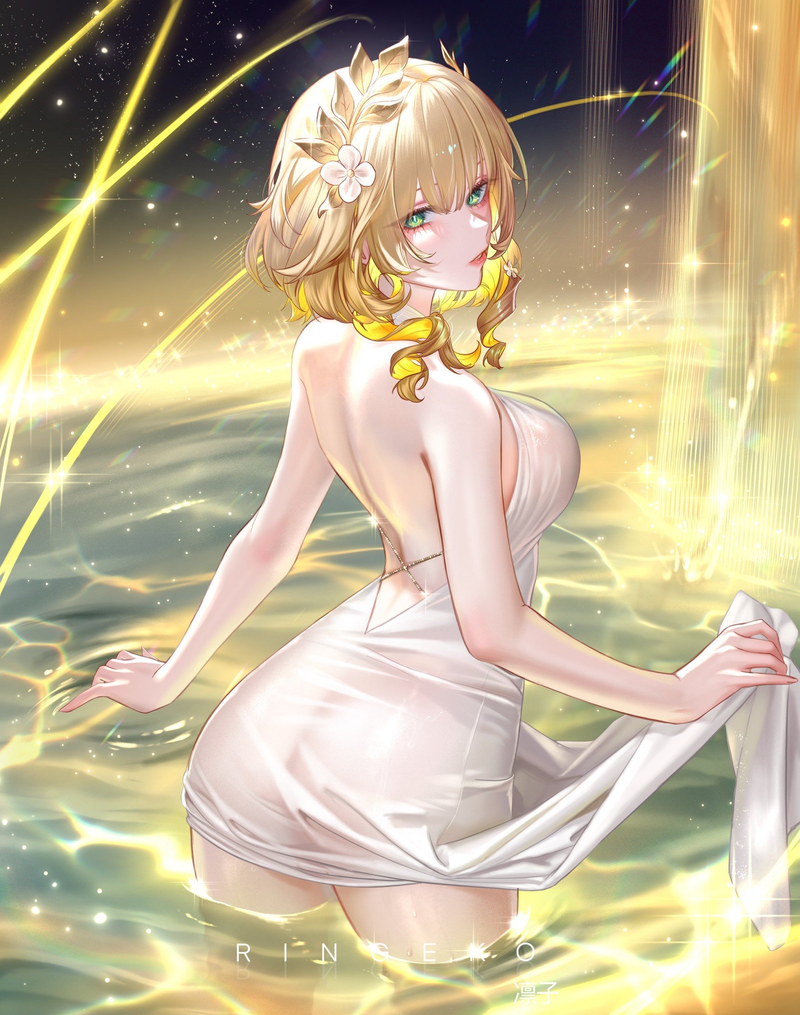 ❝𝐈𝐧 𝐭𝐡𝐚𝐭 𝐡𝐨𝐥𝐲 𝐜𝐢𝐭𝐲 𝐤𝐢𝐬𝐬𝐞𝐝 𝐛𝐲 𝐭𝐡𝐞 𝐝𝐚𝐰𝐧, 𝐭𝐡𝐞 𝐰𝐞𝐚𝐯𝐞𝐫 𝐜𝐚𝐫𝐞𝐬𝐬𝐞𝐬 𝐭𝐡𝐞 𝐠𝐨𝐥𝐝𝐞𝐧 𝐭𝐡𝐫𝐞𝐚𝐝𝐬, 𝐞𝐧𝐭𝐰𝐢𝐧𝐢𝐧𝐠 𝐟𝐚𝐭𝐞𝐬. 𝐓𝐡𝐞 𝐂𝐡𝐫𝐲𝐬𝐨𝐬 𝐇𝐞𝐢𝐫 𝐭𝐡𝐚𝐭 𝐛𝐞𝐚𝐫𝐬 𝐭𝐡𝐞