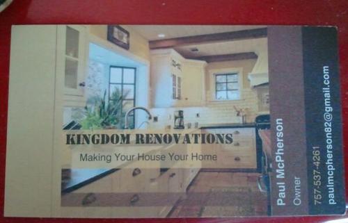 Kingdom Renovations  Making your house your home
