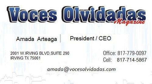 vocesolvidadas's profile picture. Magazine that focuses on "The Forgotten Voices"