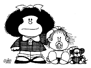 Tratando de ser del tamaño del compromiso que se presenta... L.C.A manteniendo la filosofía de mafalda... y la culpa siempre es de mercurio retrógrado