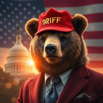 tariffbear_sol's profile picture. 47AJteSxmVhhH9ae6xYg9vQzzZ3XSB7aHaEcGrXxpump. Rise The $Tariff ,Fuck The Bear