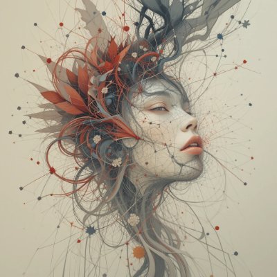 Generative Art is digital art created using algorithms, code, or artificial intelligence to produce unique variations. Each piece is generated randomly or based