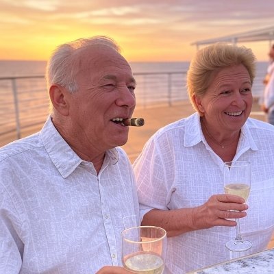 Retraités bien méritants 🇫🇷
Membres Gold du Costa Club ⛴️
Multi-propriétaires, pas par hasard 🏡
Il faut prendre soin de ses aînés. 👴👵