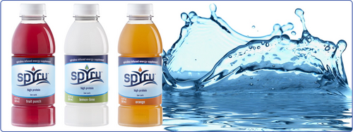 SPYru has developed a revolutionary new water infused with Spirulina, a naturally grown algae containing 70% pure protein.