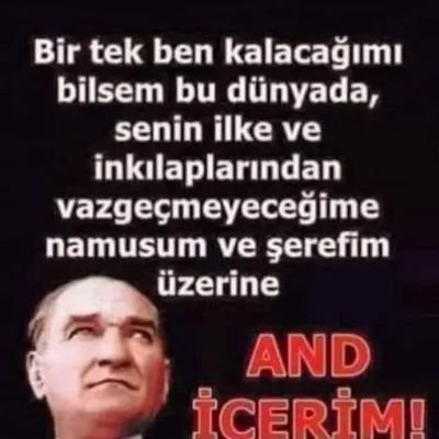PARTİSİZ
NE MUTLU TÜRK'ÜM DİYENE!
TÜRK'ÜM TÜRK'ÇÜYÜM
KOYU ATATÜRK'ÇÜYÜM