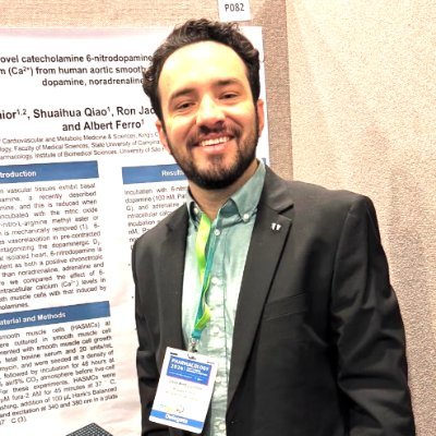 BSc in Pharmacy and PhD in Pharmacology. Research focused on cardiovascular pharmacology, exploring the role of dopamine and endothelial-derived catecholamines.