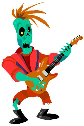 Apenas um zumbi q curti rock