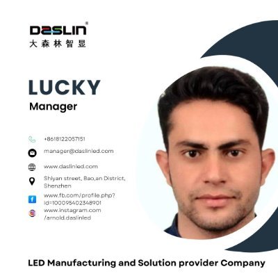 managerdaslin's profile picture. we are the manufactrure of led screens