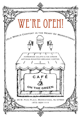 OFFICIAL page of Café on the Green! Old World-inspired café with a twist of whimsy, serving artisanal bistro & homemade iced delights in the heart of Morristown