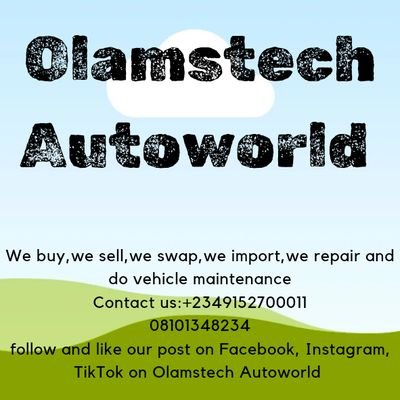 we buy,sell,swap, and shipping all all kinds of cars,we deal with car services 

you can also follow,like and share our post on Facebook, Instagram, TikTok etc