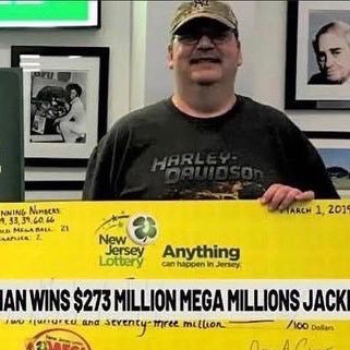 I’m Mike weirsky.i won the 2019 New Jersey lottery of $273millions.I’m giving away 30% of it to help the citizens picking randomly out of my first 1k followers!