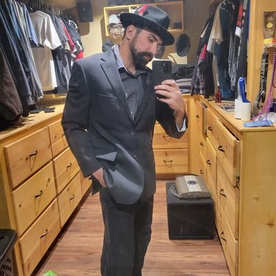 My photo: Yes, I'm in my walk-in closet having fun mix matching