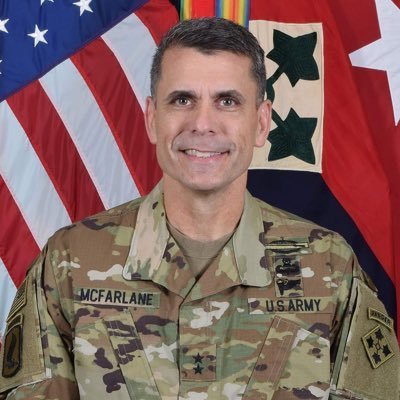 brookman_m81233's profile picture. Official X account of Lieutenant General Matthew W. McFarlane (USA) Commanding General I Corps Building 2025, @USArmy Trump.