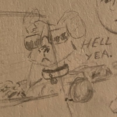 He/him,
16 ⬅️ this be ya warning, no weirdos
High functioning aspergers, hyper fixation on military brand of tism’
Not really artist, more artwill (trying)