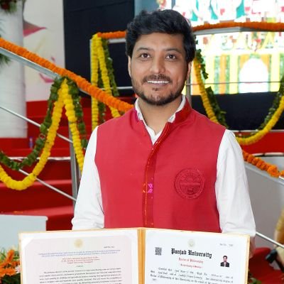 Ph.D // Department of Environment Studies // Panjab University Chandigarh 🇮🇳🇮🇳🇮🇳
https://t.co/Anc6PdGxnb…