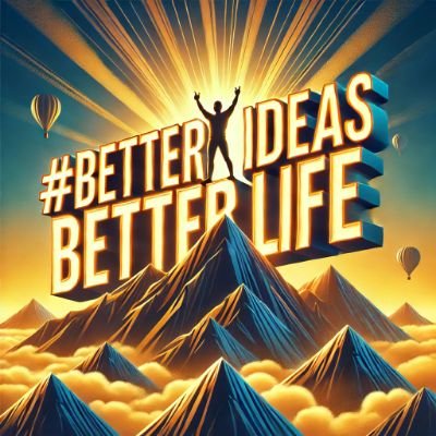 ✨🙏Welcome to #BetterIDEASBetterLIFE😊
✨💡One thought can change everything. ✨🌎
#ThinkBetter #LiveBetter #Inspiration #BetterLife #PositiveVibes