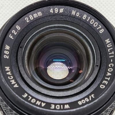 オールドレンズ、写真撮影、登山、御朱印集め
プロフィール写真は、
『ANGLE AMCAM 28W 28㎜F2.8』
あまり、見かけないレンズかな。
Google検索不明オールドレンズです。
レンズは、たぶん、日本製。
→アメリカのアムカム社と判明。