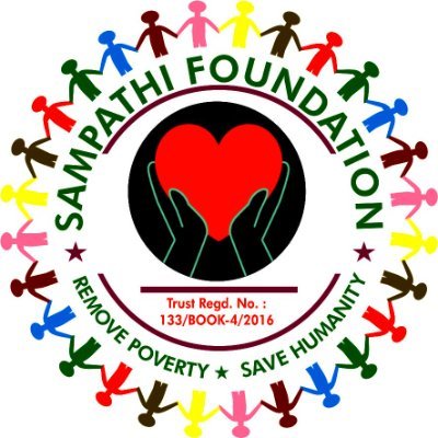#SampathiFoundation Public Trust Act 1950 Regd No: 133/Book-4/2016, Trust Pan No: AARTS9407J, We have 12A and 80G. #Helping to #Poor #Hungry and #Animals.