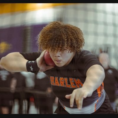 Harlem High School ‘27 | Shotput | 56’7ft | Disc | 142’ | 6’4 | 285 | 3.4 GPA | Email - tyhill100808@gmail.com |