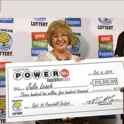 I am julie leach the Michigan Powerball PowerPlay Winner 🏆