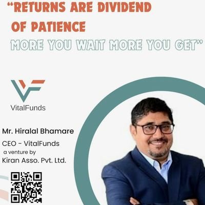 BhamareHiralal's profile picture. Provides Sol'n: 
#Wealth_Creation, #Wealth_Management, #Investment_Advisory, #Goal_based_Planning, #Retirement_Planning, #Education_Planning & 
#All_Insurances.