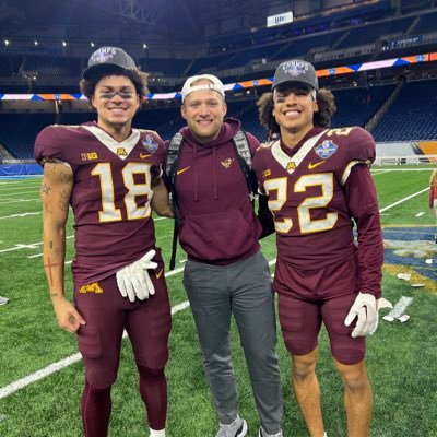 Assistant Defensive Backs Coach ••• University of Minnesota