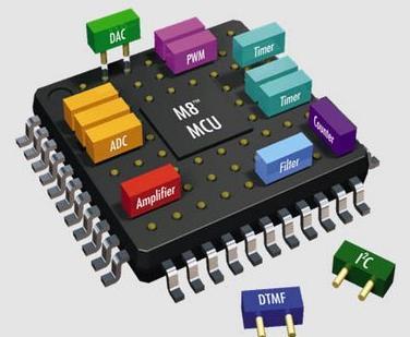 Cypress's PSoC Programmable System-on-Chip integrate a microcontroller and the analog and digital components that typically surround it in an embedded system